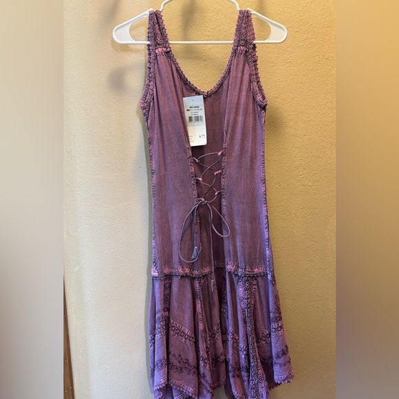 NWT Tank style dress w/ asymmetrical hem. Purchased in Sedona AZ, never worn. - Picture 4 of 5
